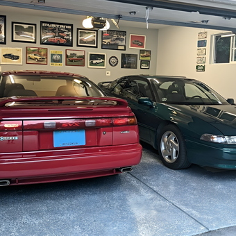 Garage with Subaru SVX Cars, Wall Signs, and Decor - Dawn from New Berlin, WI