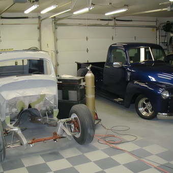 Classic Truck Restoration Garage with Tools and Lighting - Ray from Salem, OR