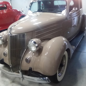 Classic Beige and Red Coupes in Clean Garage - Rich from Canastota, NY