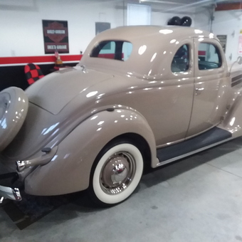 Classic Car Garage with Wall Decor and Seating - Rich from Canastota, NY
