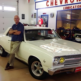 Classic Chevy Garage with Chevron Signs - Mark from Joshua Tree, CA