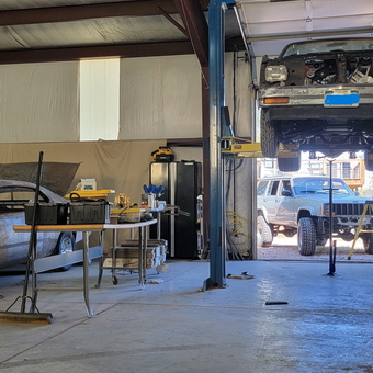Restoration Garage with Car Lift, Tools, and Workbenches - Phil from Colorado Springs, CO