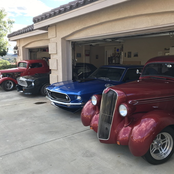 Classic Cars Displayed in Spacious Home Garage - Jim from VALLEY CENTER, CA