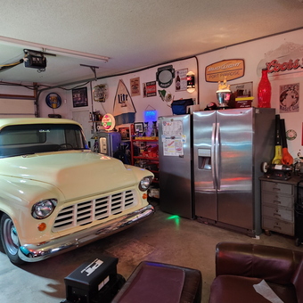 Classic Truck, Retro Signs, and Garage Decor - Robert from Kansas City, KS