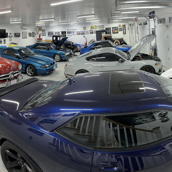 Classic and Modern Cars in Well-Lit Garage - Doug from No Attleboro, MA