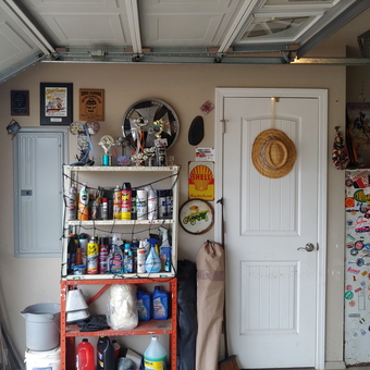 Organized Garage with Metal Shelf and Decor - Oldskool from Van Buren, AR