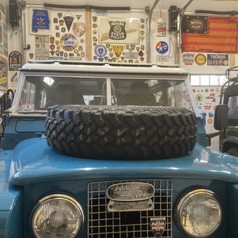 Classic Land Rover and Wall Signs Display - Brad Phipps from West Barnstable, MA
