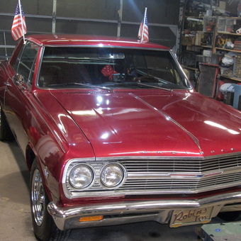 Classic Red Chevrolet in Organized Garage - Bob Elbert from South Bend, IN