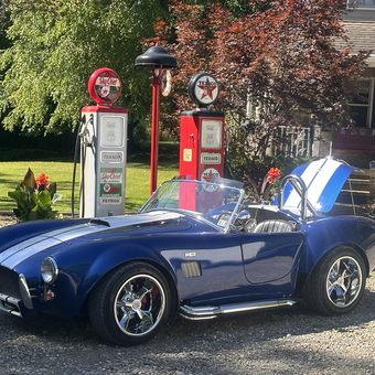 Classic Blue Cobra and Vintage Texaco Pumps - Kurt Massey from PA