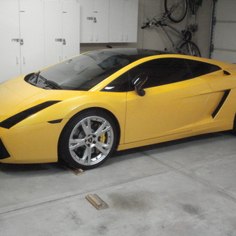 Luxury Yellow Sports Car and Garage Cabinets - GV from Palm Desert, CA