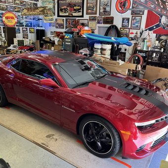 Red Camaro, Neon Signs, and Wall Decor Garage - Anthony kirkland from Wake, VA