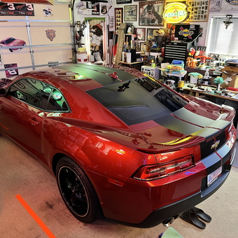 Red Chevy Camaro in Organized Garage with Tools - Anthony kirkland from Wake, VA