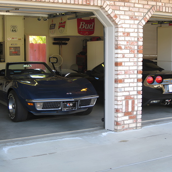 Classic and Modern Corvettes in Organized Garage - Jerry from Turlock, CA