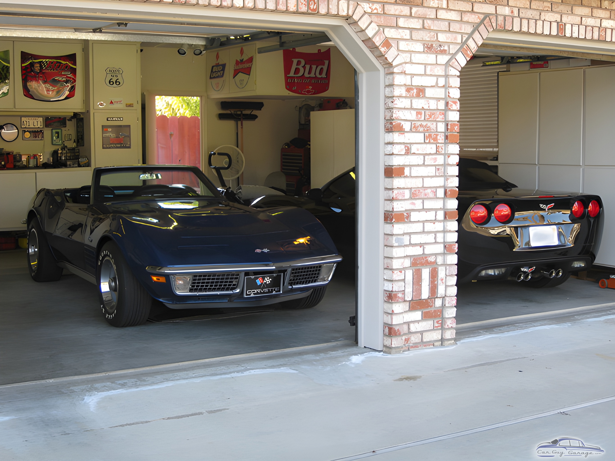 Classic and Modern Corvettes in Organized Garage - Jerry from Turlock, CA