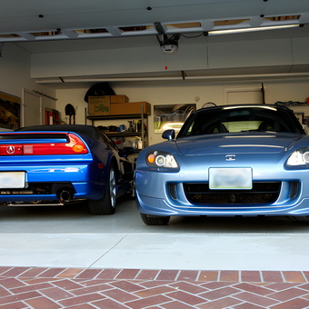 Organized Garage with Two Sports Cars and Storage - Patricia from Chicago, IL