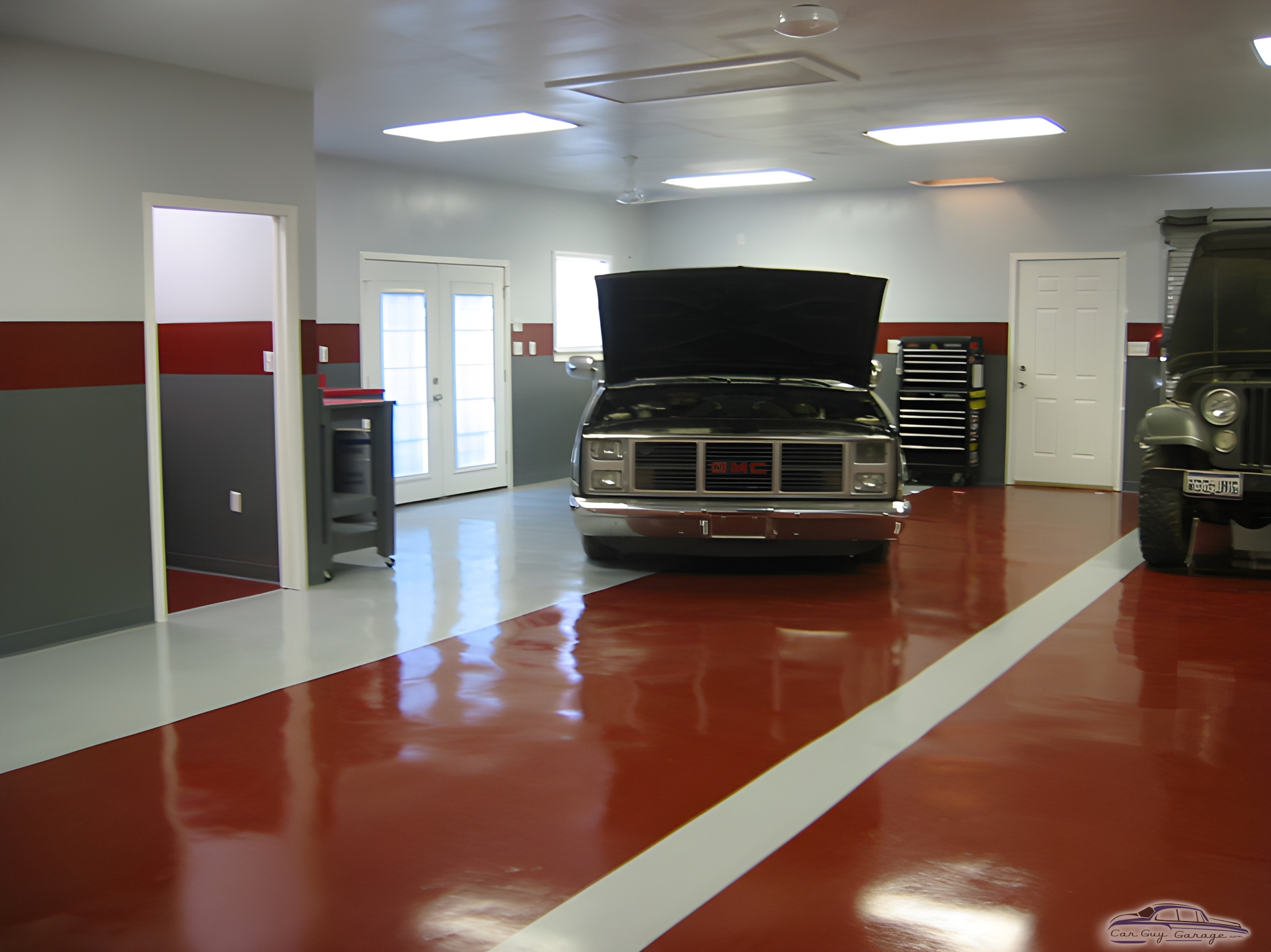 Organized Garage with Tool Cabinets and Classic GMC - Charles from Round Rock, TX