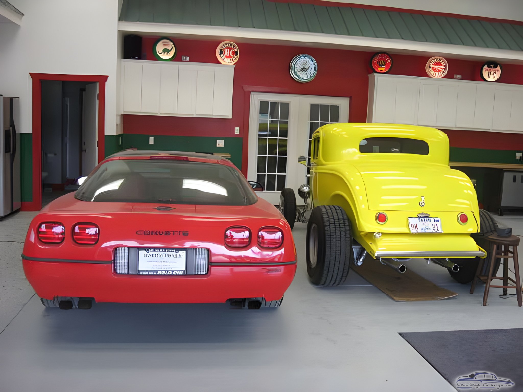 Classic Corvette and Hot Rod in Decorated Garage - Hugh from Beaumont, TX