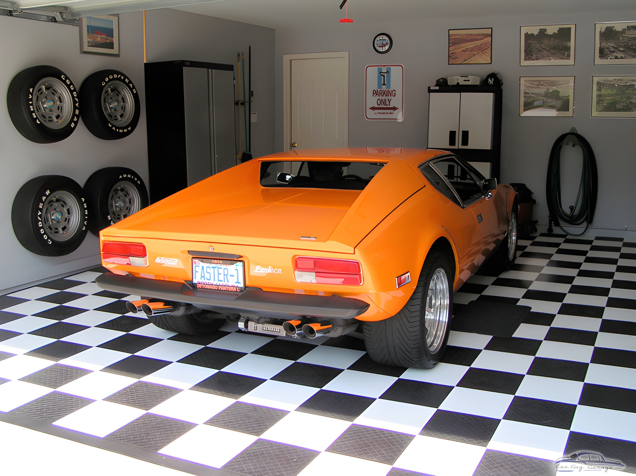 Classic Car in Checkered Floor Garage with Storage - Dave from Cary, NC