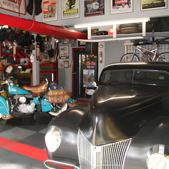 Classic Car and Motorcycle in Organized Garage - Eric from Racho Santa Margarita, CA