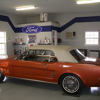 Classic Ford Mustang in Organized Garage - Dwight from Greenwood, FL
