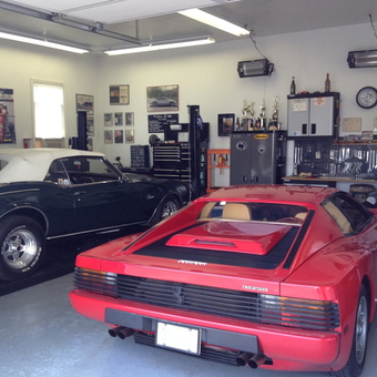 Organized garage with tool cabinets and lifts - Cragar from Ivyland, PA