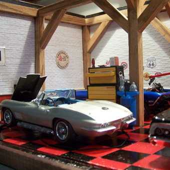 Classic Car Garage with Tool Chest and Route 66 Signs - Jac from Chicago from Cary, IL