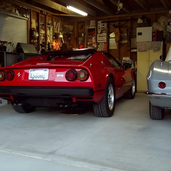 Classic Sports Cars in Decorated Garage - Zigno from Soquel, CA