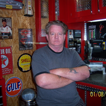 Red Tool Cabinets and Vintage Signs in Organized Garage - Poor Man's Garage from Florence, SC