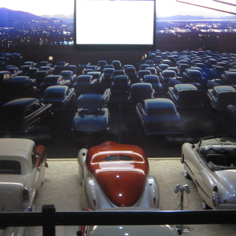Classic Car Garage with Drive-In Mural and Lighting - Bob from Longboat Key, FL