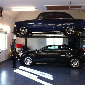 Two Car Lift, Tool Cabinets, and Epoxy Floor - Bo from Canandaigua, NY