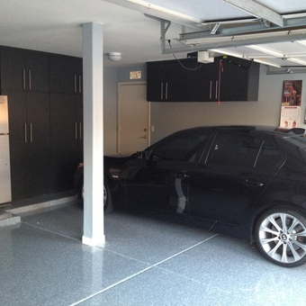 Modern Garage With Black Cabinets and BMW - Moneil from Scottsdale, AZ
