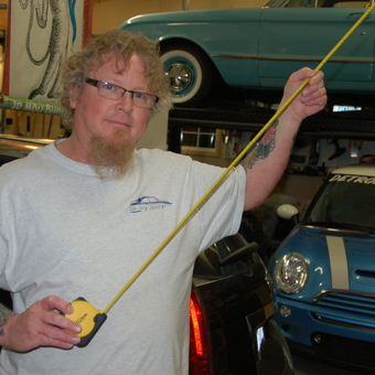 Garage with Car Lift, Tape Measure, Classic Cars - Paul from Okemos, MI