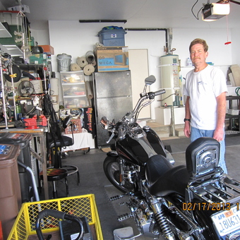 Organized Garage with Motorcycle and Tool Storage - Ben from Aliso Viejo, CA