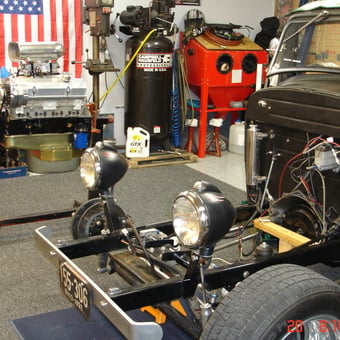 Classic car build with tool chest and air compressor - mike from north olmsted, OH