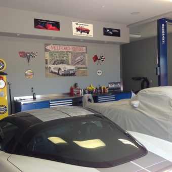 Corvette Garage with Car Lift and Decor - Phil from Fountain Hills, AZ