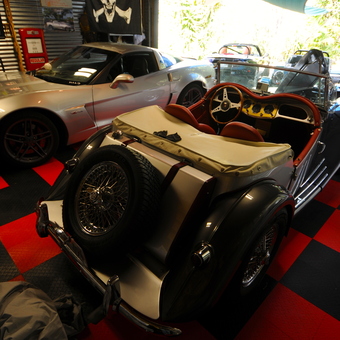 Classic and Modern Cars on Red Black Garage Flooring - Bob from Captain Cook, HI