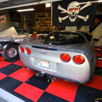 Classic and Modern Cars with Checkered Flooring - Bob from Captain Cook, HI