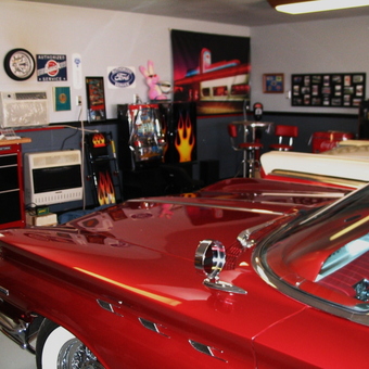 Classic Car Garage with Retro Decor and Tool Storage - Don from Casper, WY