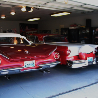 Classic Cars and Retro Decor in Home Garage - Don from Casper, WY