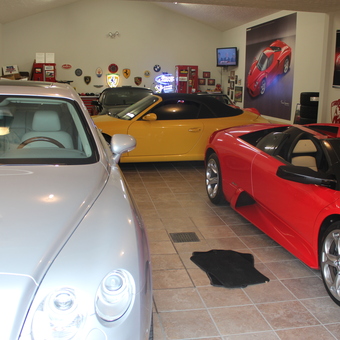 Luxury Cars and Automotive Decor in Stylish Garage - AFG333 from Canton, OH