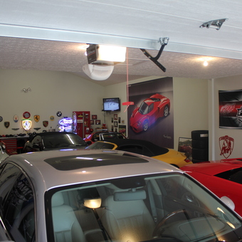 Luxury Cars and Automotive Decor in Spacious Garage - AFG333 from Canton, OH