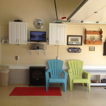 Organized Garage with Wall Cabinets and Vacuum - Ric B. from Yorktown, VA