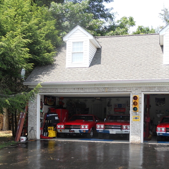 Classic Car Garage With Vintage Gas Pumps and Signs - Jeffrey from Joppa, MD