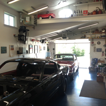 Classic Car Garage with Wall Decor and Tools - Gritzy's garage from Cranberry twp, PA
