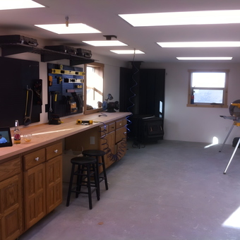 Organized Garage Workshop with Cabinets and Pegboard - Jack from Pinedale, WY