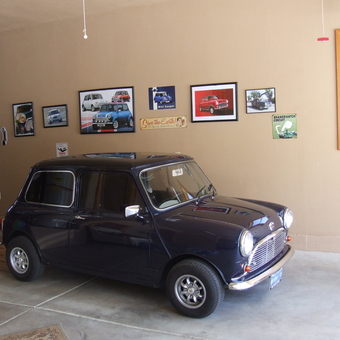 Classic Mini Cooper and Car Wall Art Display - Rod from Carson City, NV