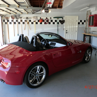 Organized garage with wall tool storage and workbench - Lee from Northridge, CA