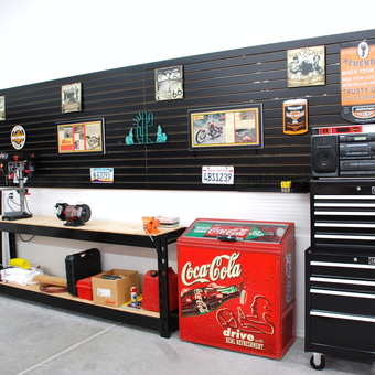 Organized Garage With Tool Chest, Workbench, and Decor - Laura from Walnut, CA