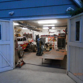 Race Car Workshop with Tools and Jack - Fast Track Garage from Reno, NV