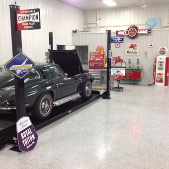 Classic Car Lift and Vintage Garage Signs - Jim from Sioux Center, IA